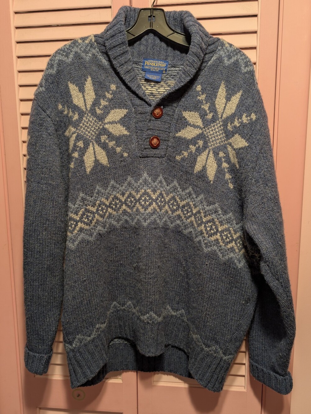 Vintage Pendleton Men’s Nordic Isle Wool Sweater